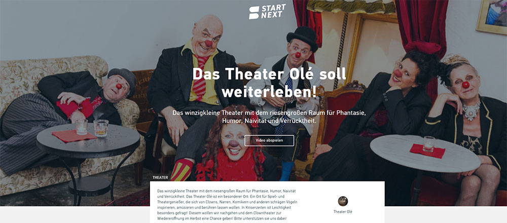 Crowdfunding Theater Olé 2020